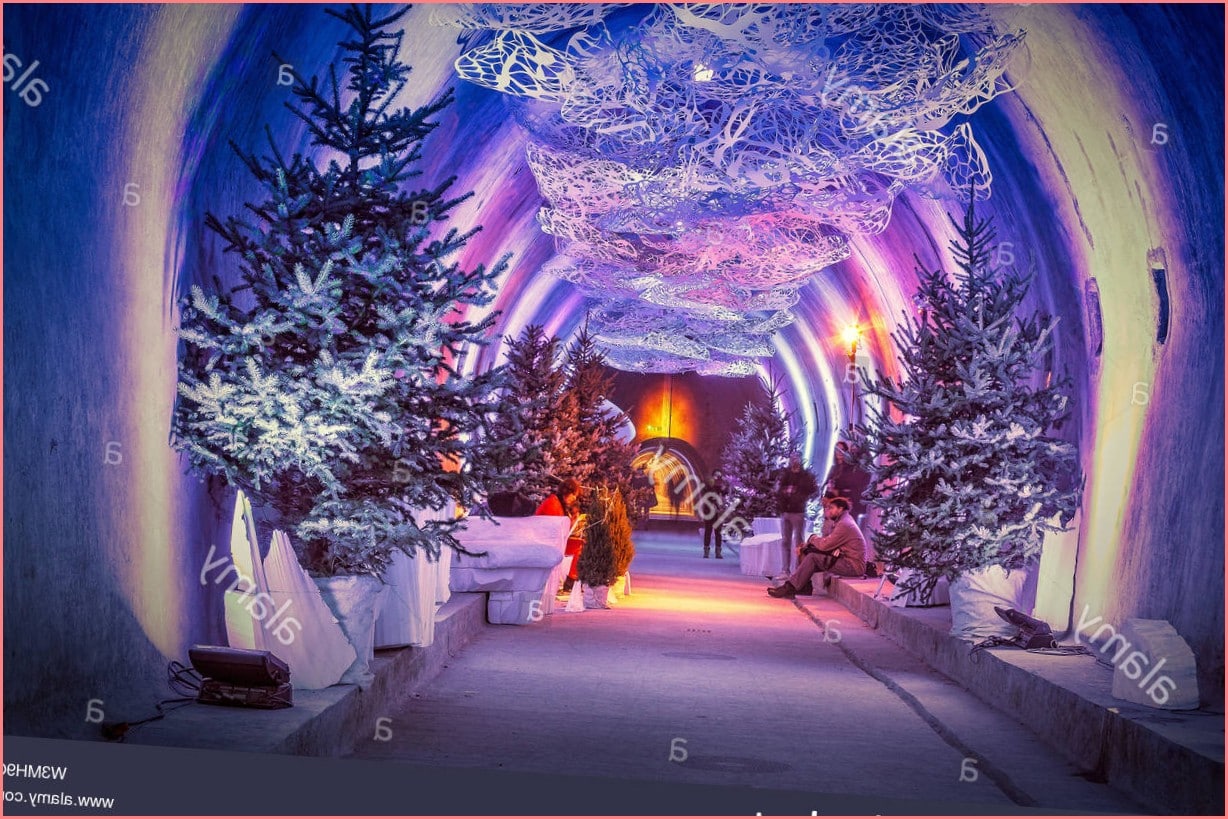 Zagreb tunnel Gric during Christmas celebrations as part of Advent in Zagreb  Stock Photo - Alamy