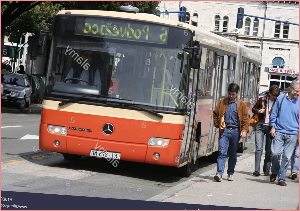 Bus in Rijeka Stock Photo - Alamy
